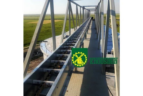 چین کانوایر زیر کندوهای گندم